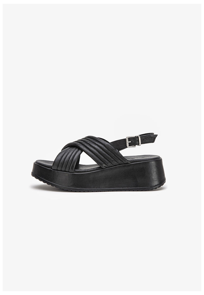Inuovo Sandalen Leder Schwarz - surf4shoes