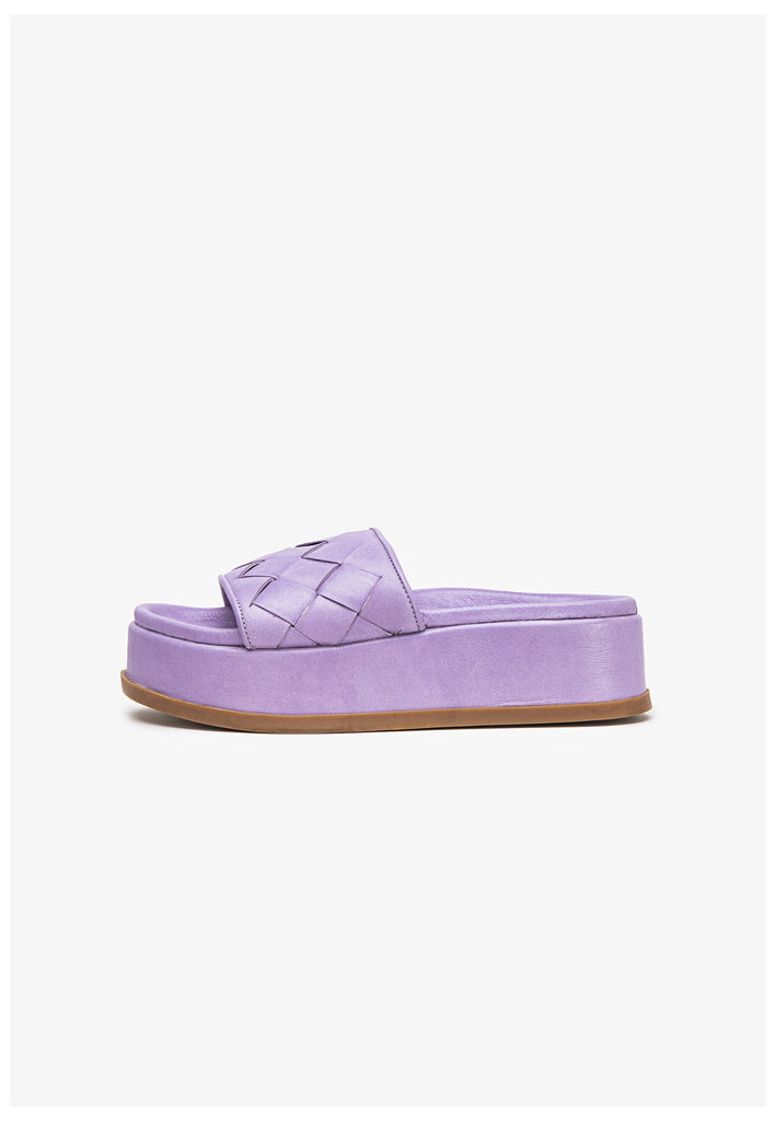 Inuovo Pantoletten Leder Violett - surf4shoes