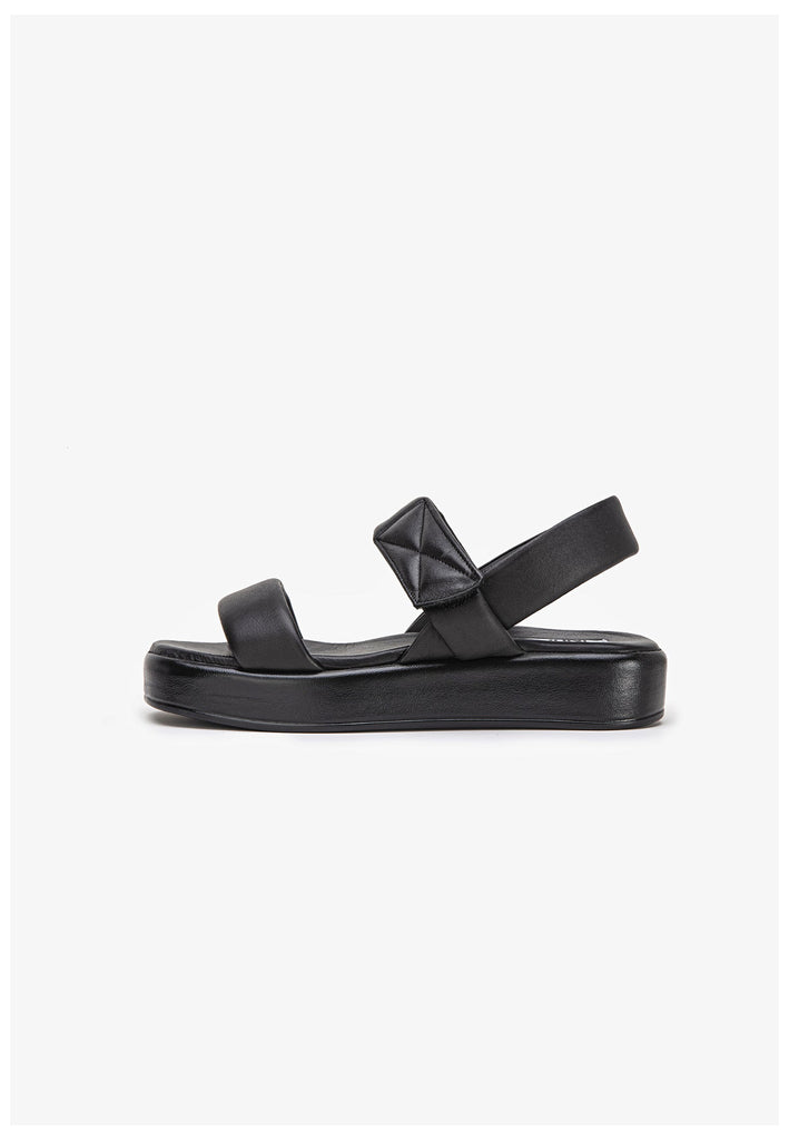 Inuovo Sandalen Glattleder Schwarz - surf4shoes