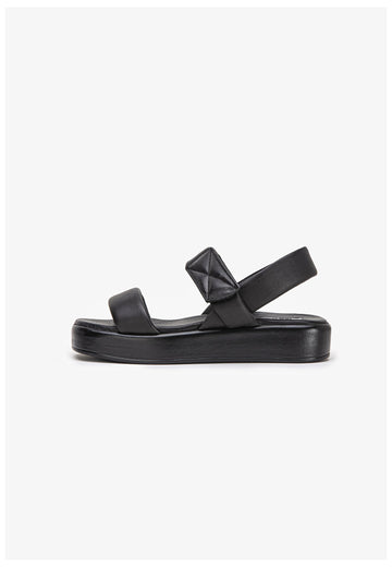 Inuovo Sandalen Glattleder Schwarz - surf4shoes