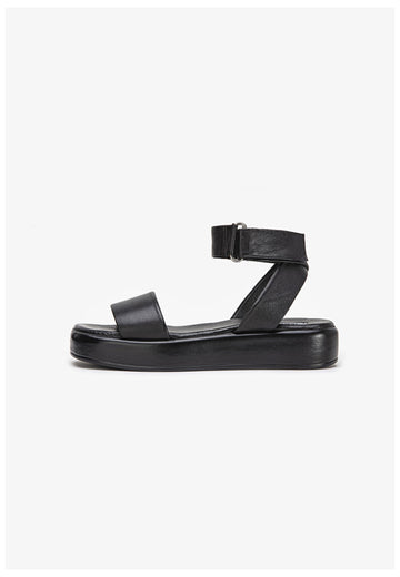 Inuovo Sandalen Leder Schwarz - surf4shoes