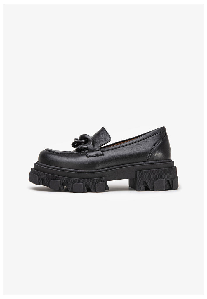 Inuovo Slipper Leder Schwarz - surf4shoes