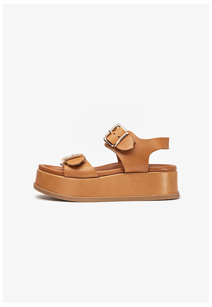Inuovo Sandalen Leder Mittelbraun - surf4shoes