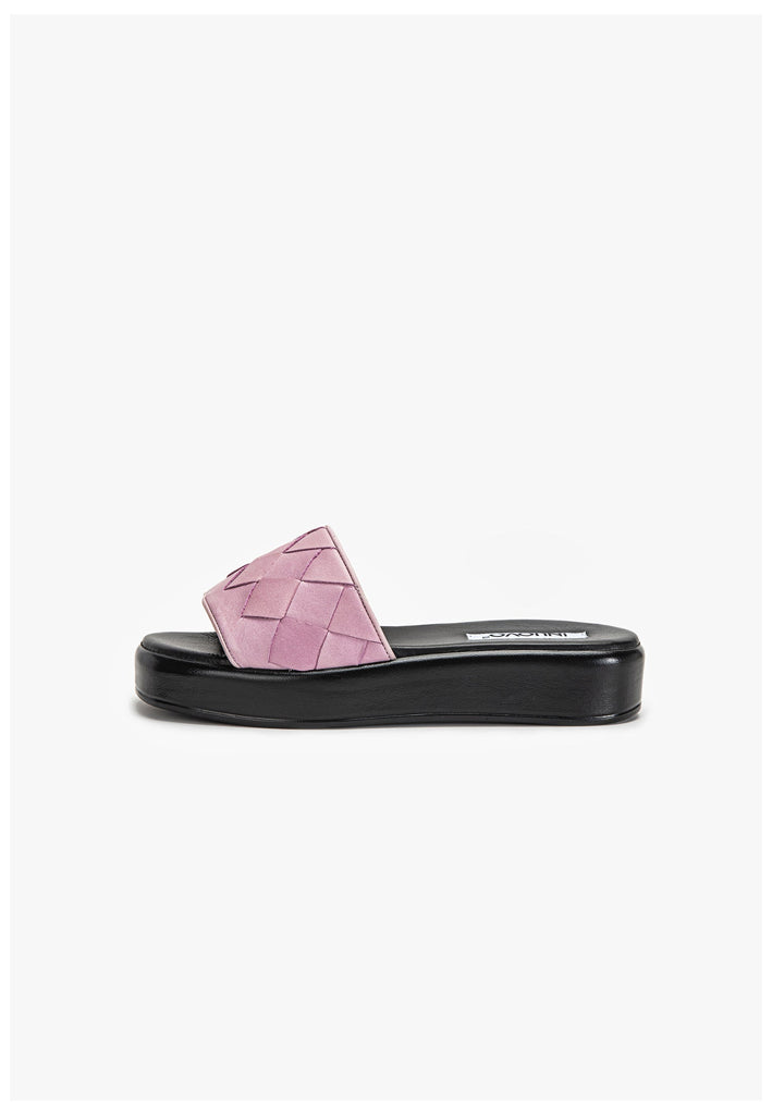 Inuovo Pantoletten Leder Pink - surf4shoes