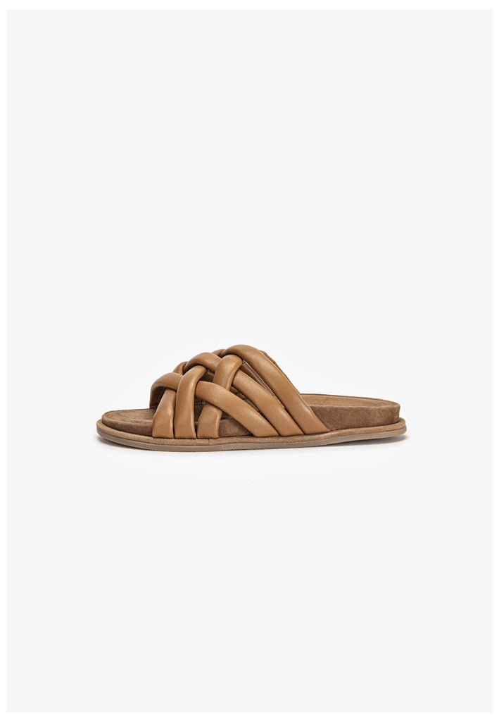 Inuovo Pantoletten Leder Tan - surf4shoes
