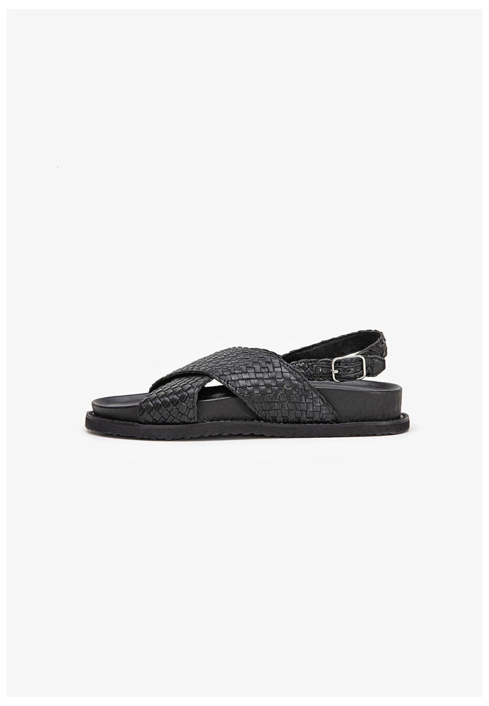 Inuovo Sandalen Leder Schwarz - surf4shoes