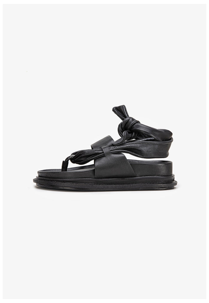 Inuovo Sandalen Leder Schwarz - surf4shoes