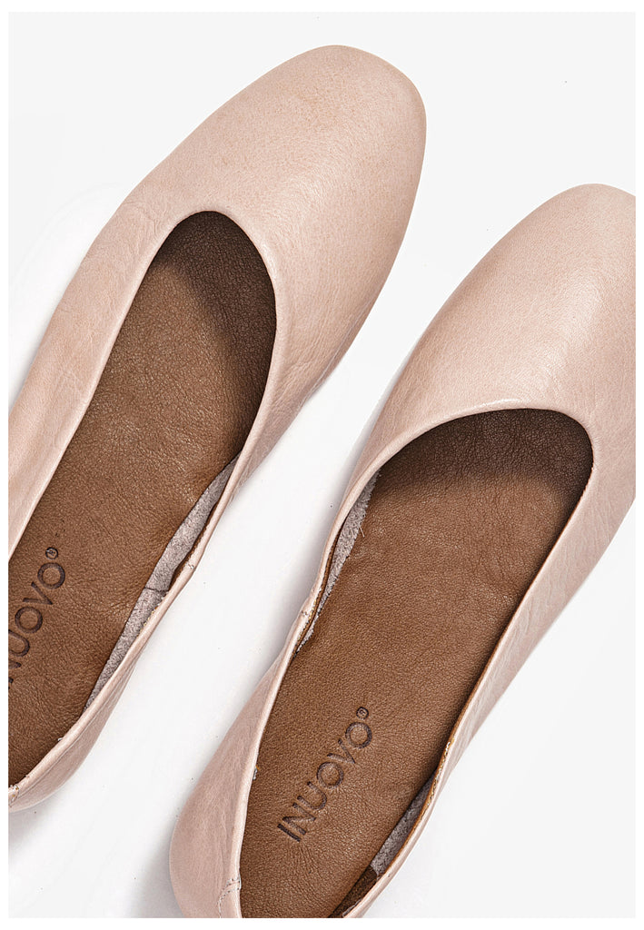 Inuovo Ballerinas Leder Rosa - surf4shoes