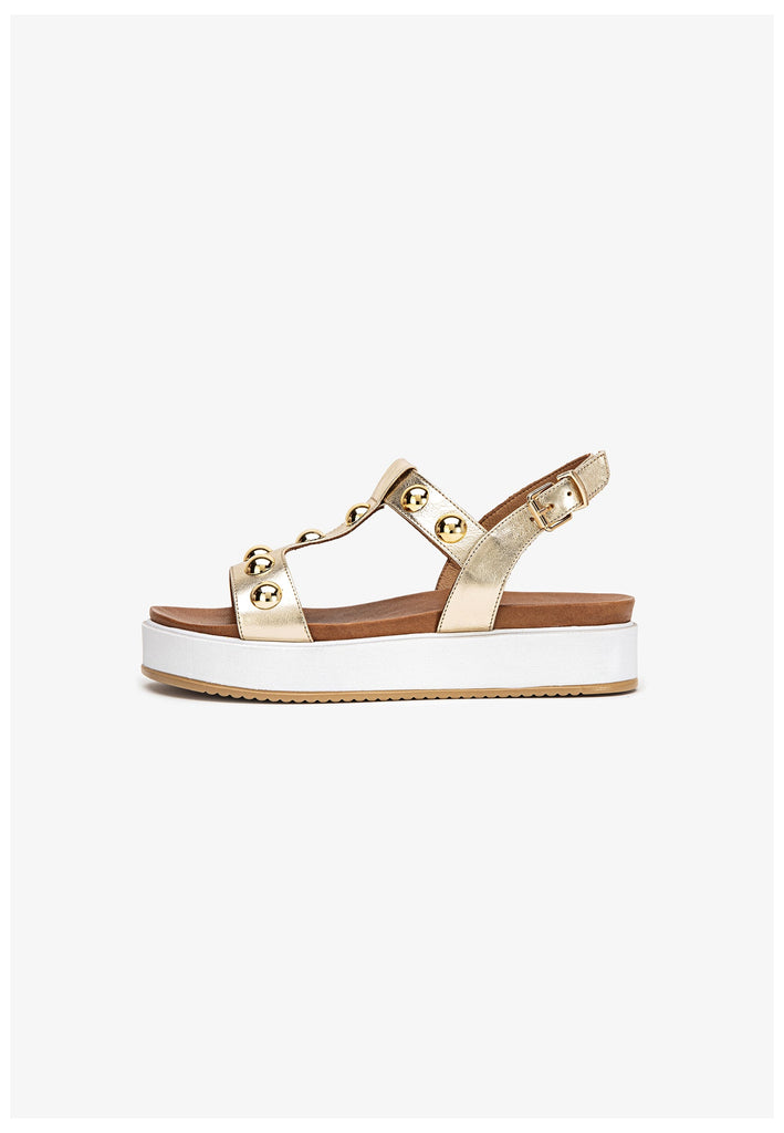 Inuovo Sandalen Leder Gold - surf4shoes