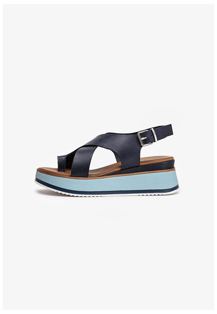 Inuovo Sandalen Leder/Textil Navy - surf4shoes