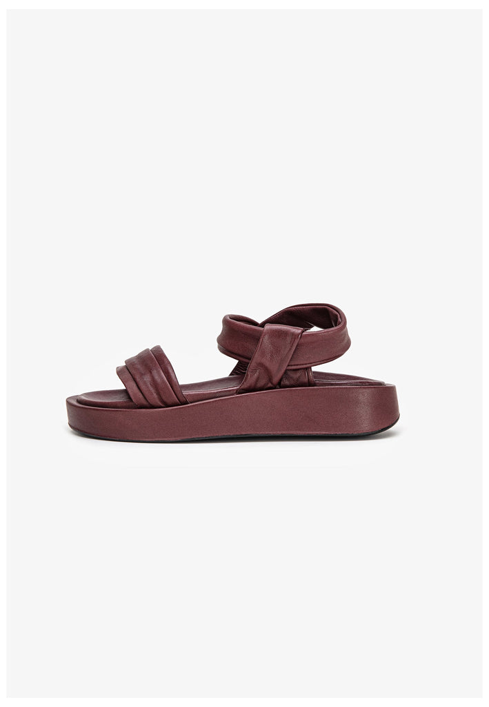 Inuovo Sandalen Leder Dunkelrot - surf4shoes