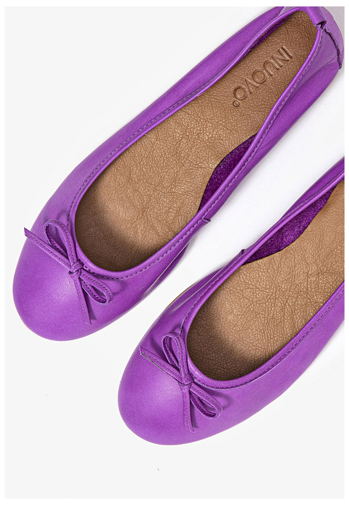Inuovo Ballerinas Leder Lila - surf4shoes