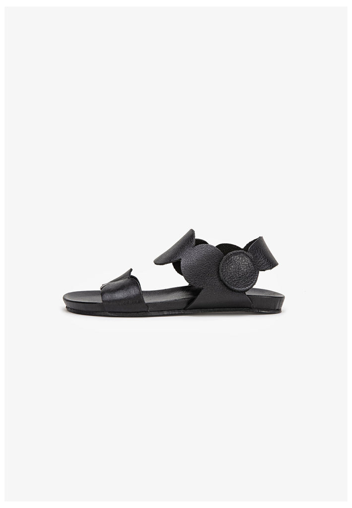 Inuovo Sandalen Leder Schwarz - surf4shoes