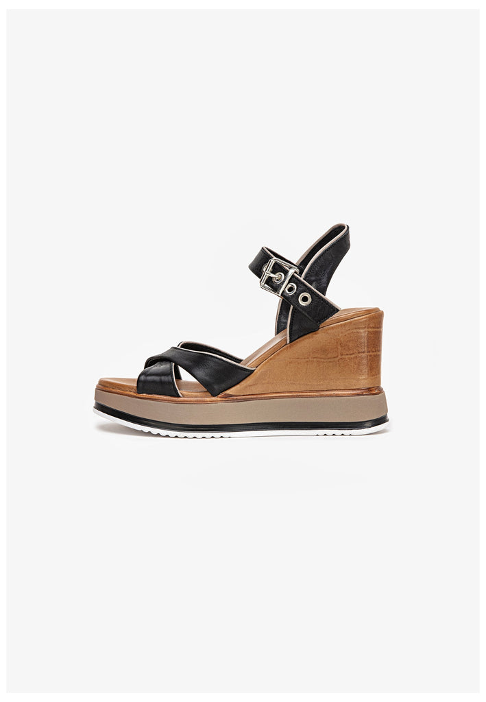 Inuovo Sandalen Leder Schwarz - surf4shoes