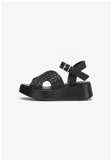 Inuovo Sandalen Leder Schwarz - surf4shoes