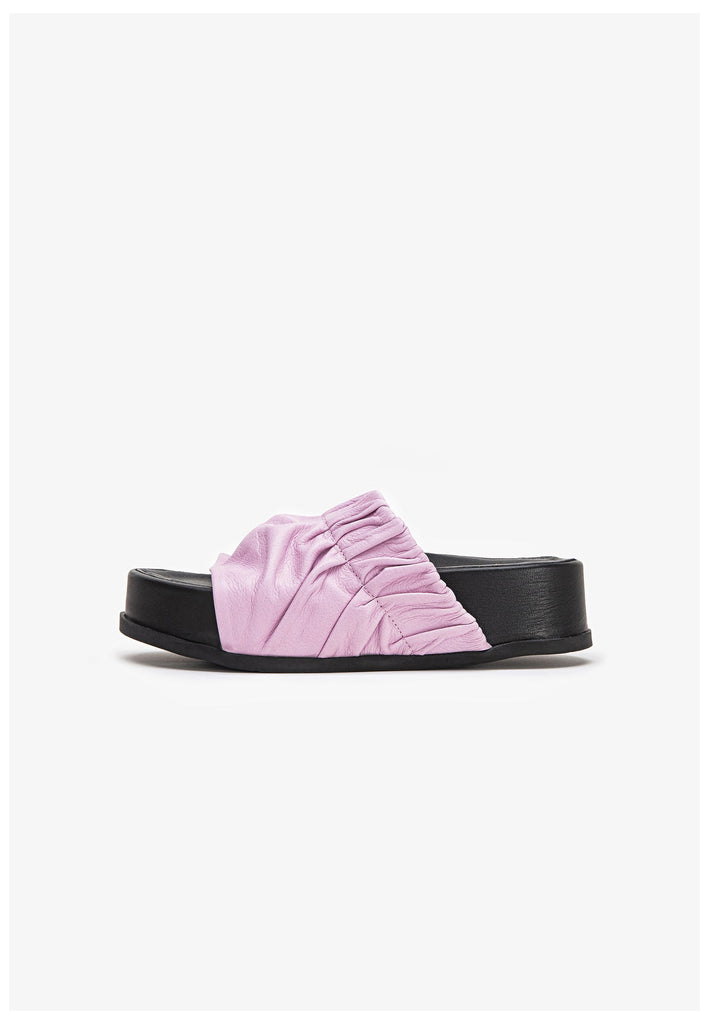 Inuovo Pantoletten Leder Pink - surf4shoes