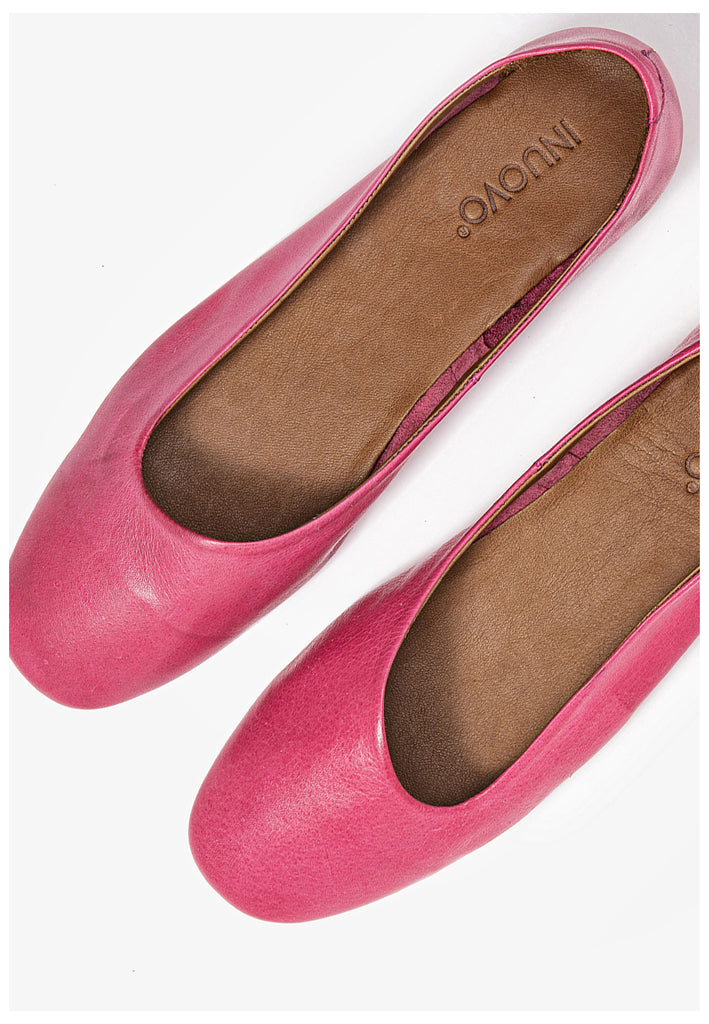 Inuovo Ballerinas Leder Pink - surf4shoes