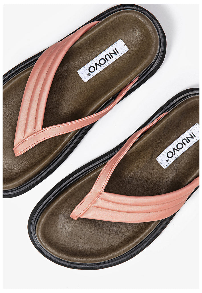 Inuovo Pantoletten Leder Peach - surf4shoes