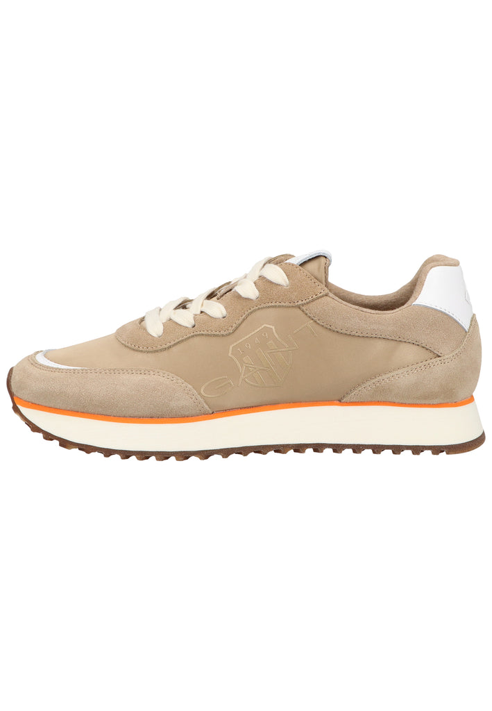 GANT Sneaker Veloursleder/Textil Beige/Braun - surf4shoes