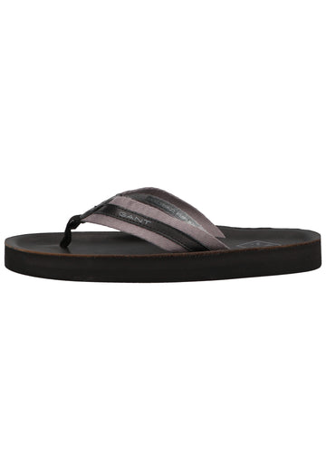 GANT Zehensteg Leder/Textil Schwarz - surf4shoes