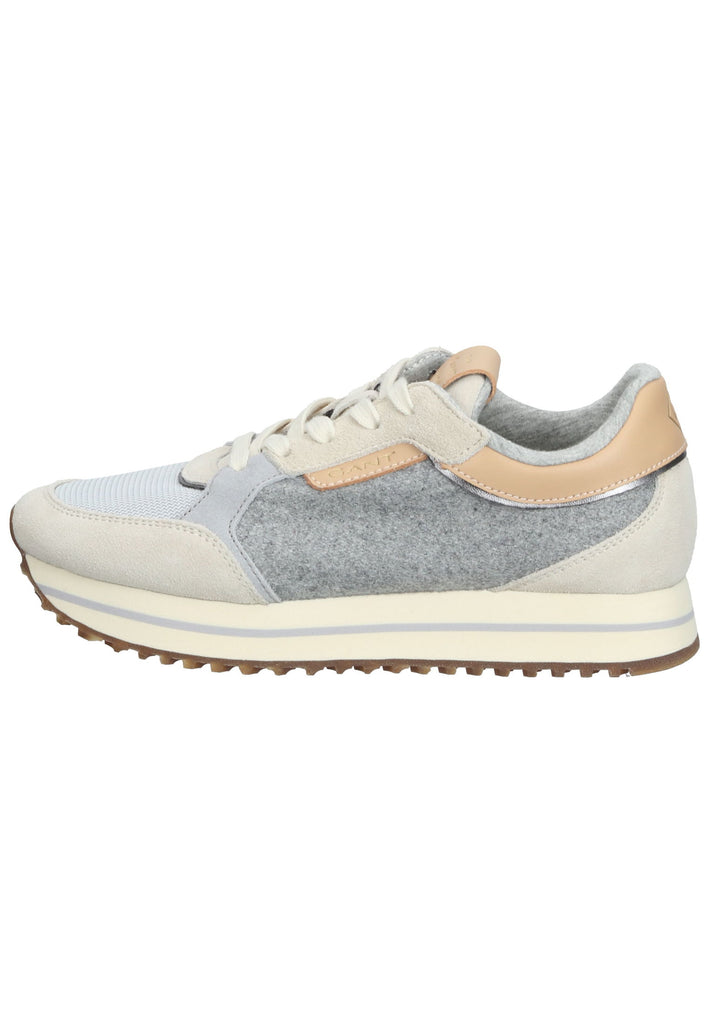 GANT Sneaker Veloursleder/Mesh Beige/Grau - surf4shoes