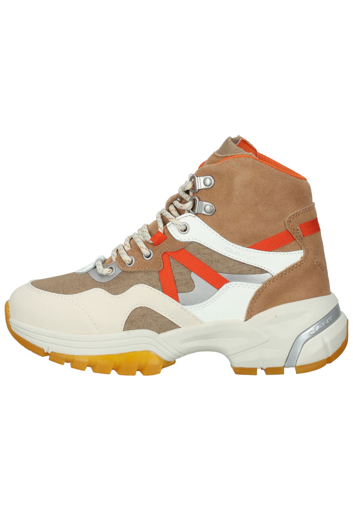 GANT Stiefelette Lederimitat/Nylon Braun/Weiß - surf4shoes
