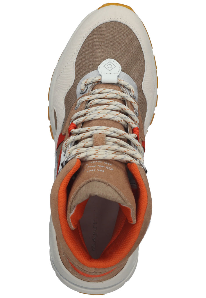 GANT Stiefelette Lederimitat/Nylon Braun/Weiß - surf4shoes