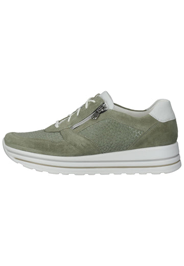 Waldläufer Sneaker Leder/Textil Grün - surf4shoes