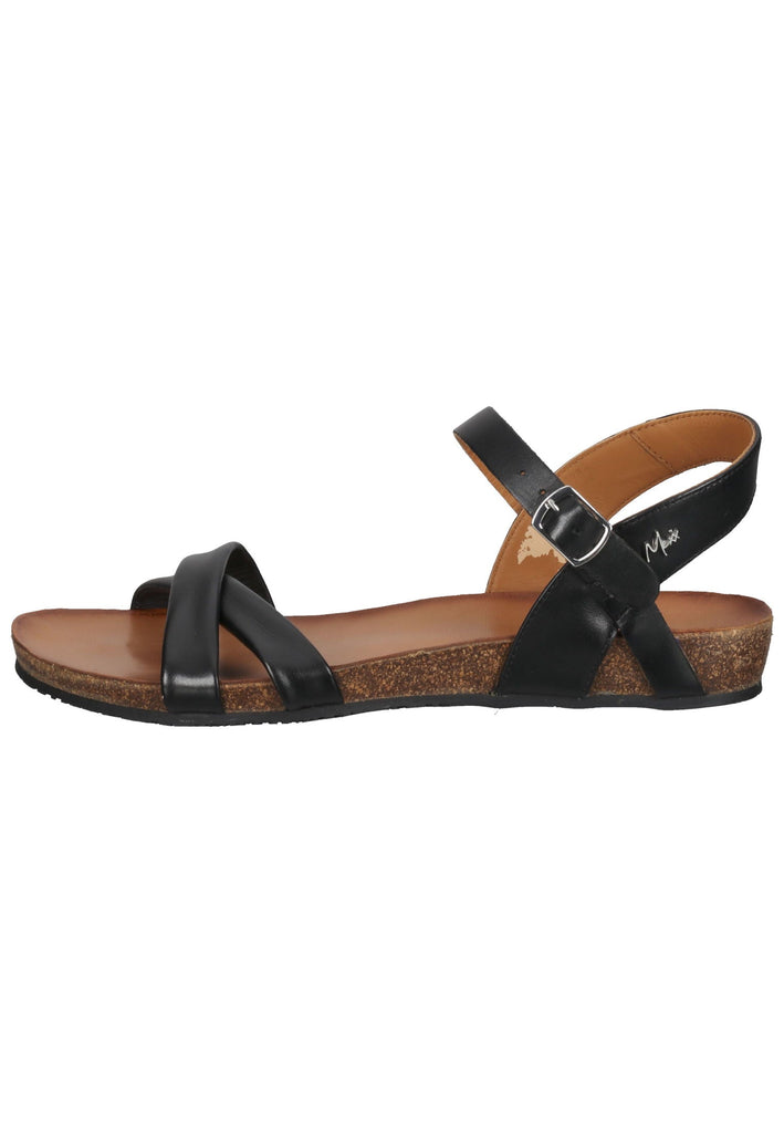 Mexx Sandalen Leder Schwarz - surf4shoes
