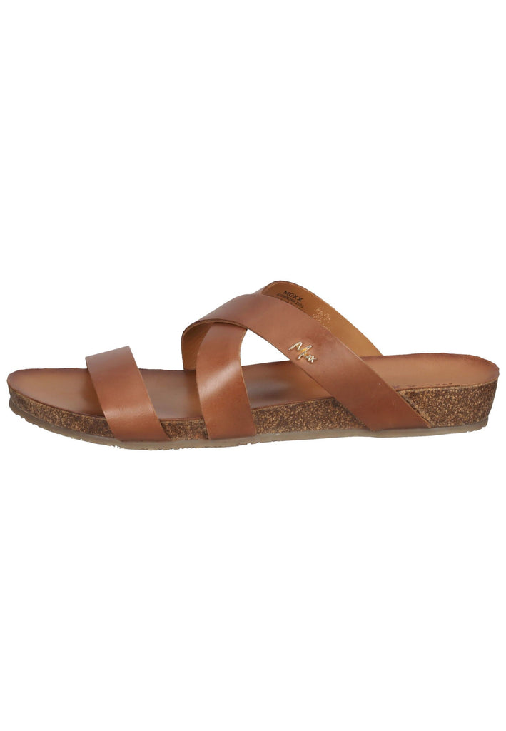 Mexx Pantoletten Leder Tan - surf4shoes