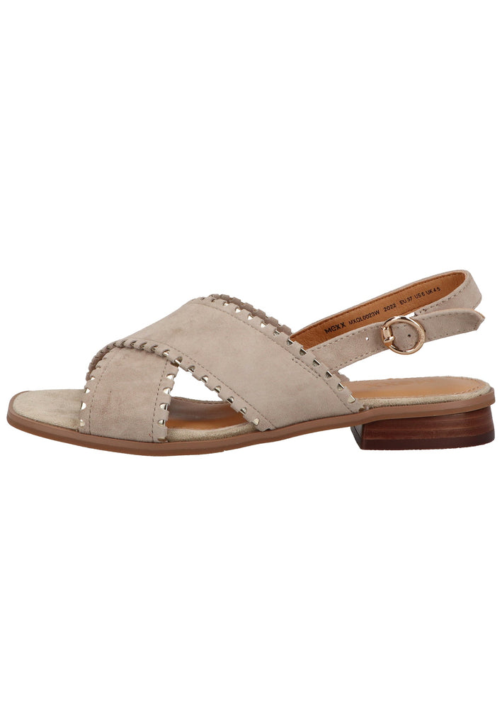 Mexx Sandalen Veloursleder Sand - surf4shoes
