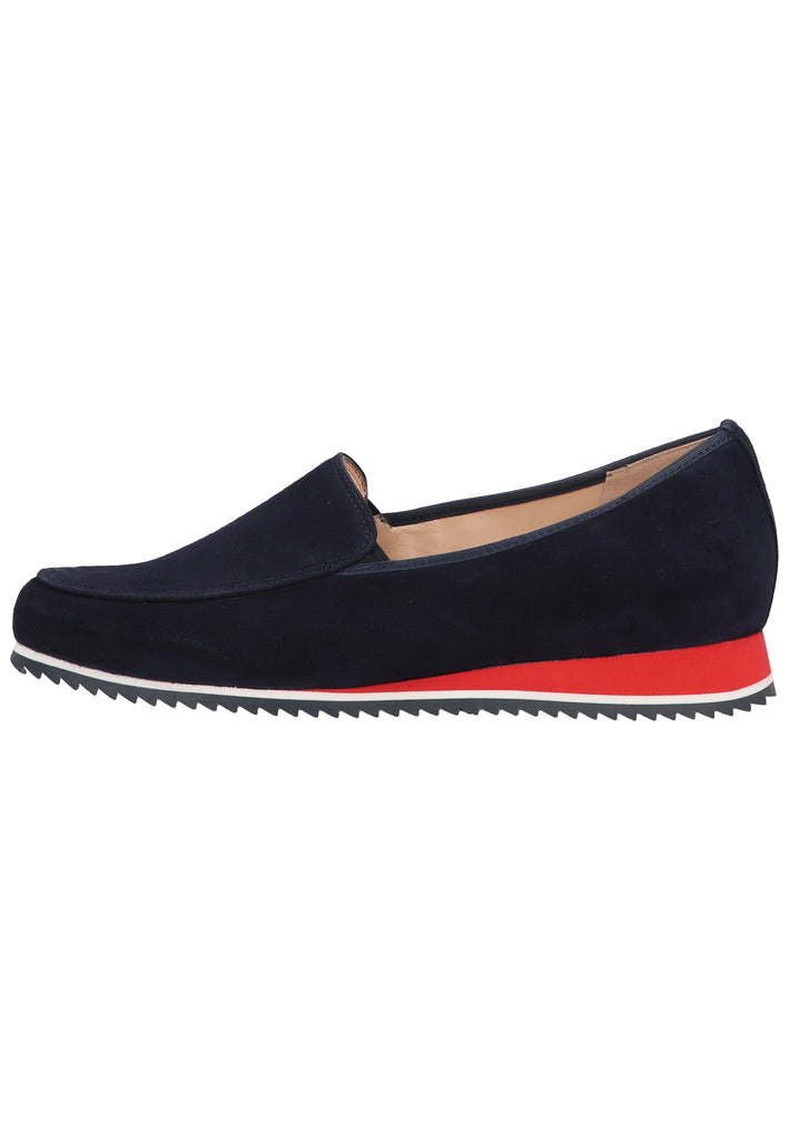 HASSIA Slipper Veloursleder Blau - surf4shoes