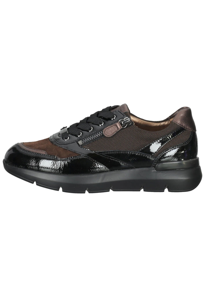 HASSIA Sneaker Leder Schwarz/Braun - surf4shoes