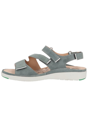 Ganter Sandalen Veloursleder Türkis - surf4shoes