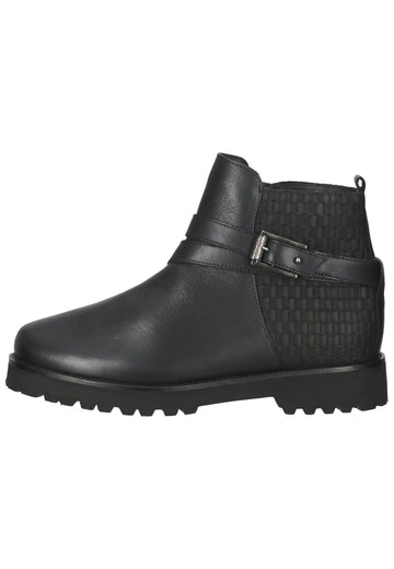 Ganter Stiefelette Nubuk / Naturleder Schwarz - surf4shoes
