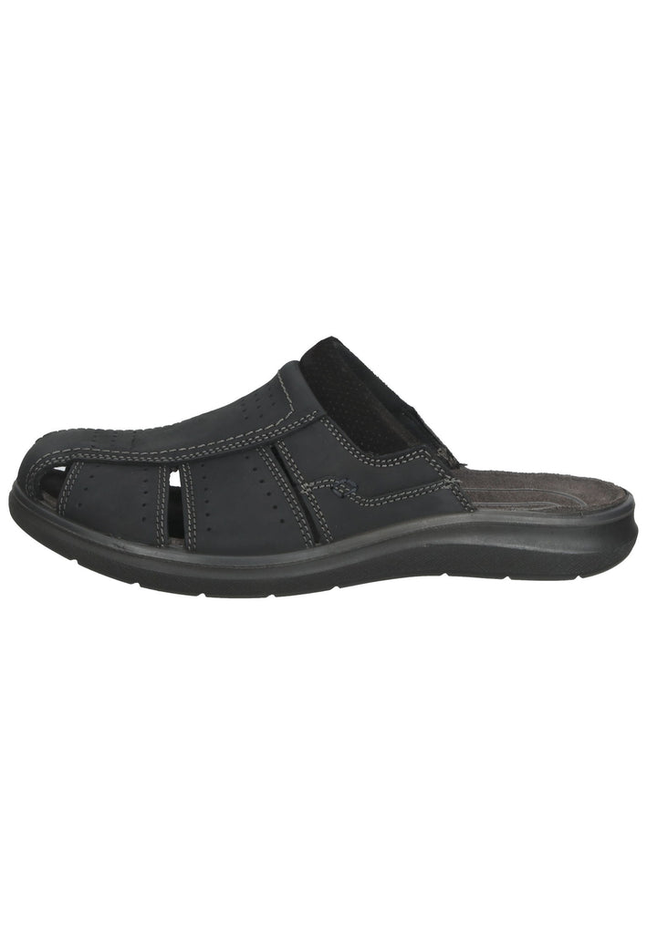 IMAC Pantoletten Leder Schwarz - surf4shoes