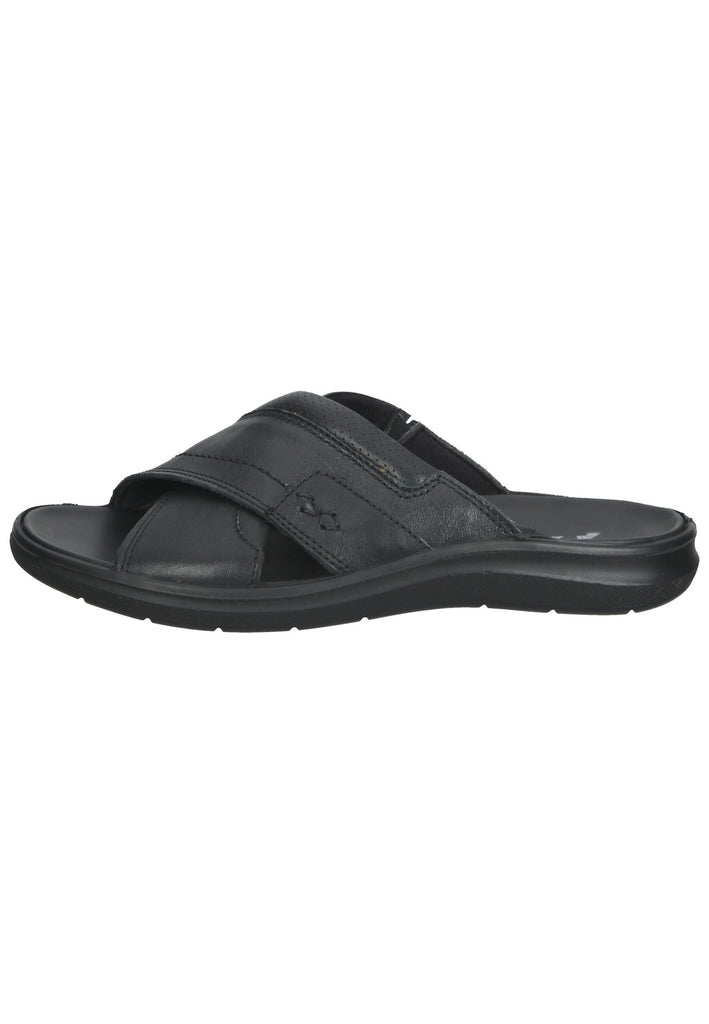 IMAC Pantoletten Nappaleder Schwarz - surf4shoes