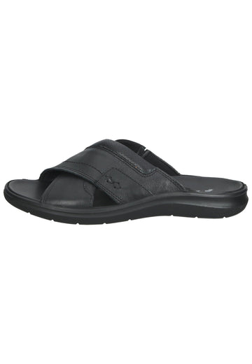 IMAC Pantoletten Nappaleder Schwarz - surf4shoes