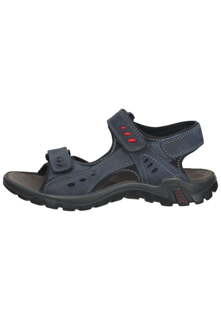 IMAC Wanderschuhe Nubukleder Blau/Rot - surf4shoes