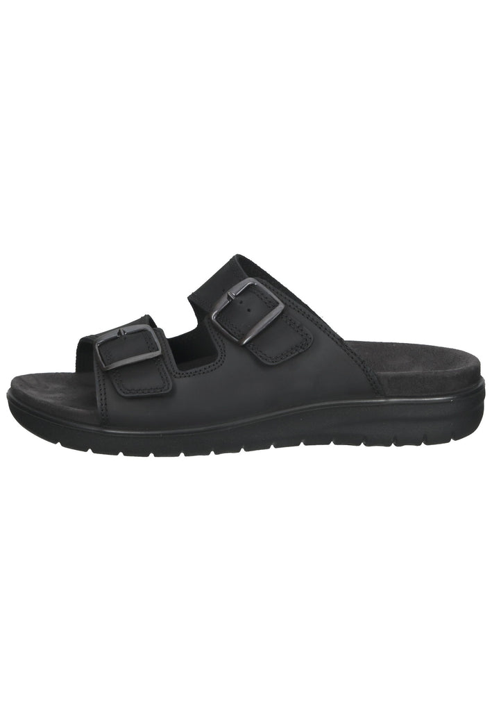 IMAC Pantoletten Nubukleder Schwarz - surf4shoes