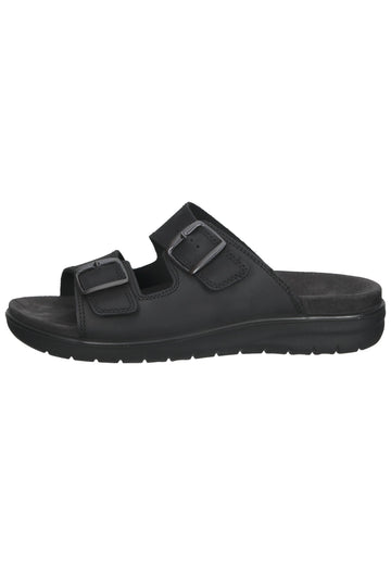 IMAC Pantoletten Nubukleder Schwarz - surf4shoes