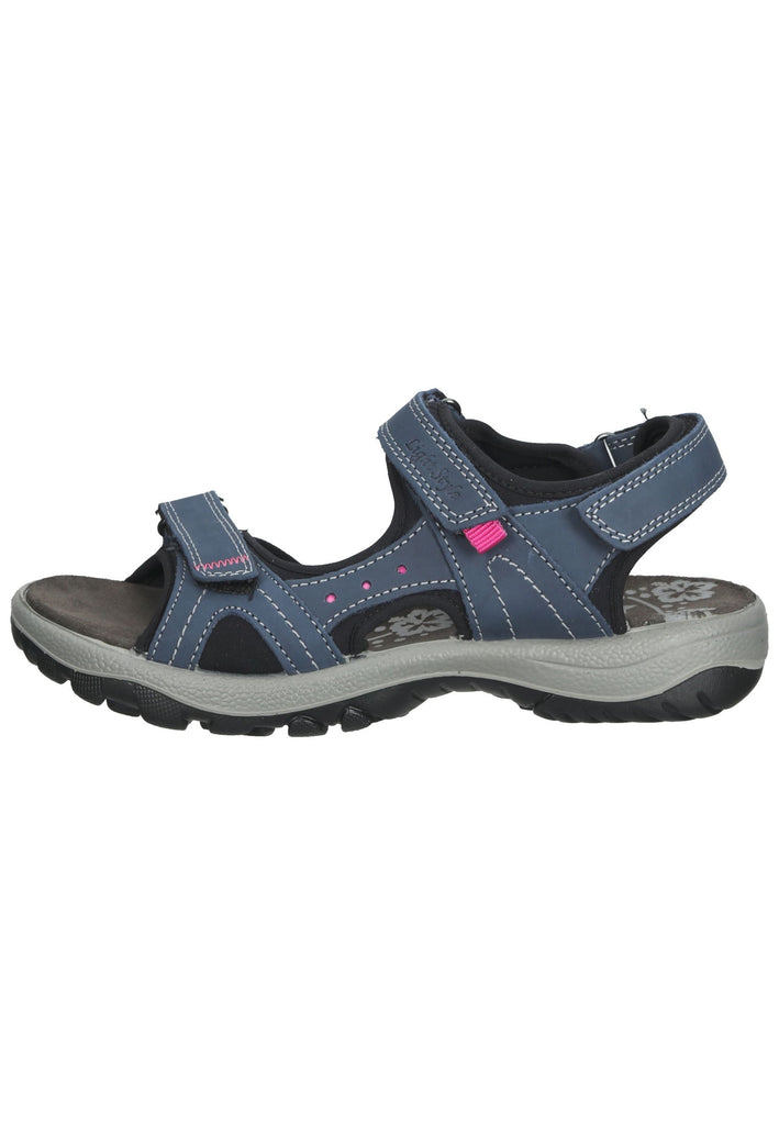 IMAC Sandalen Nubukleder Blau/Schwarz - surf4shoes