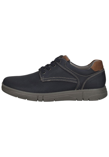 IMAC Halbschuhe Leder Blau/Braun - surf4shoes