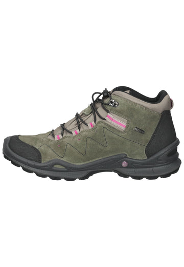 IMAC Wanderschuhe Veloursleder Schwarz/Grün - surf4shoes