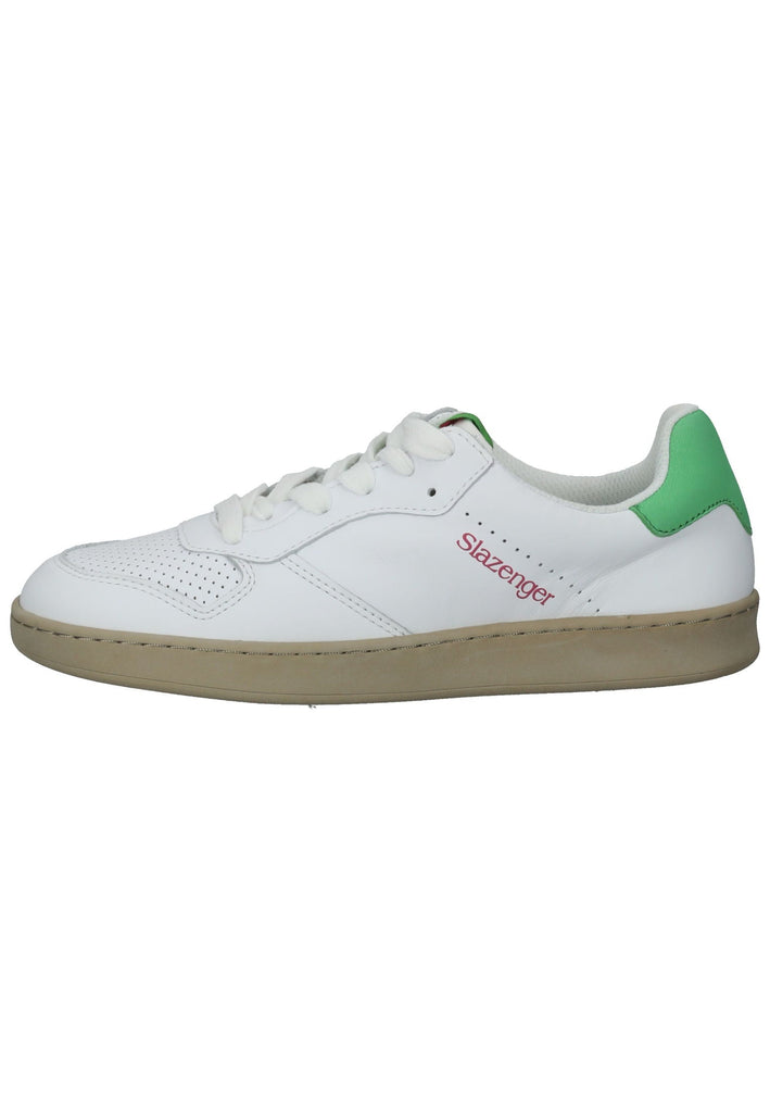 Slazenger Sneaker Leder Weiß/Grün - surf4shoes