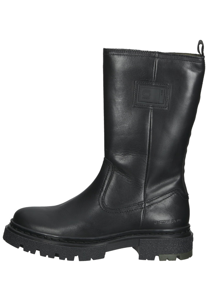 G-Star Stiefel Leder/Textil Schwarz - surf4shoes