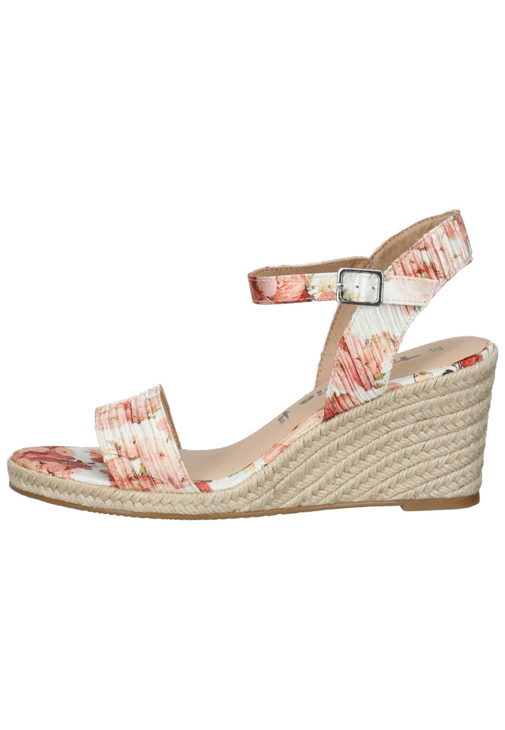 Tamaris Sandalen Textil Rosa/Weiß - surf4shoes