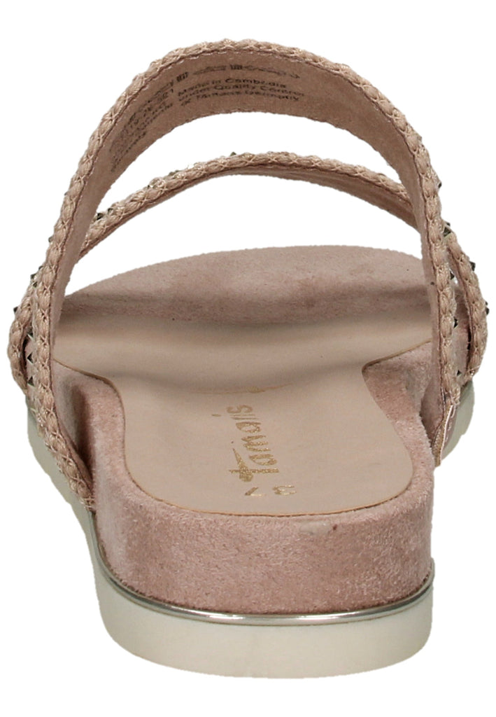 Tamaris Pantoletten Lederimitat/Textil Rose - surf4shoes