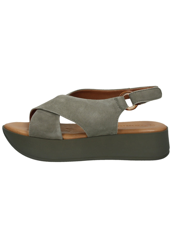 Tamaris Sandalen Leder Olive - surf4shoes