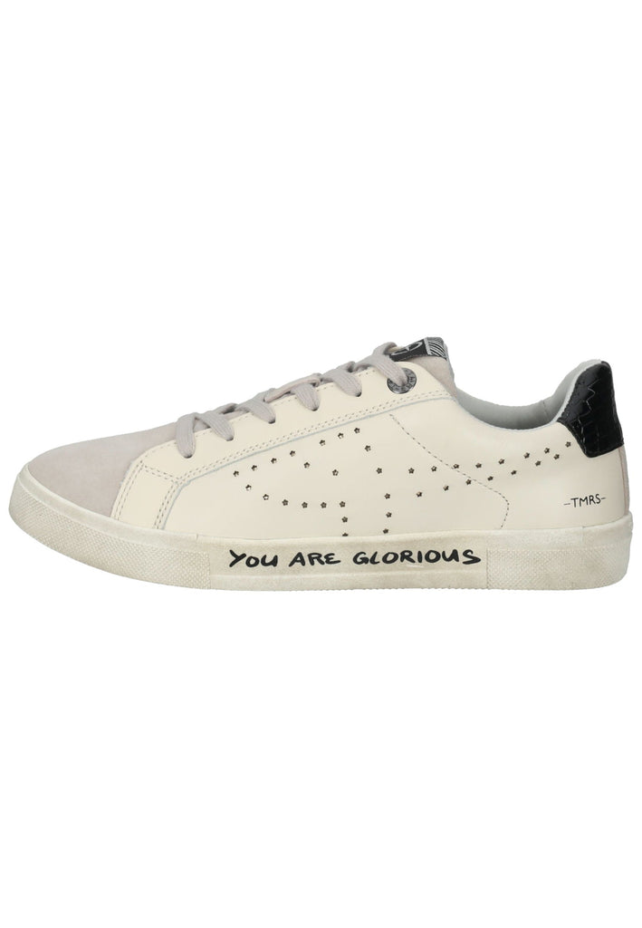 Tamaris Sneaker Leder/Textil Weiß/Grau - surf4shoes